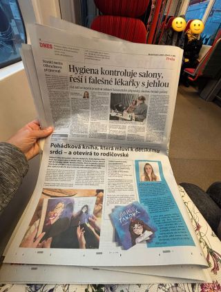 V novinách o mně ještě nepsali. A když jsem vám to ukázala ve storiečku, zahrnuly jste mě tolika srdíčky, až mě to dojalo....